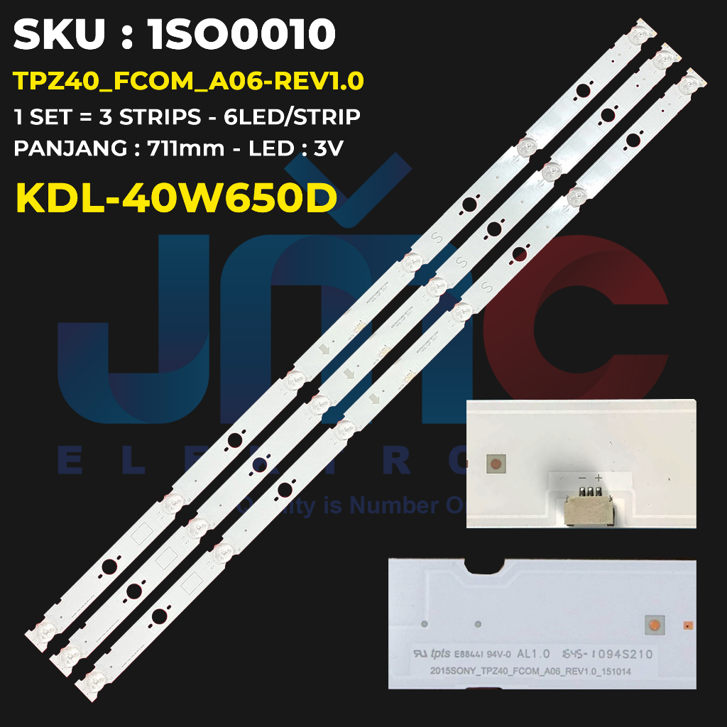 Backlight TV SONY 40 Inch KDL-40W650D TPZ40_FCOM_A06-REV1.0