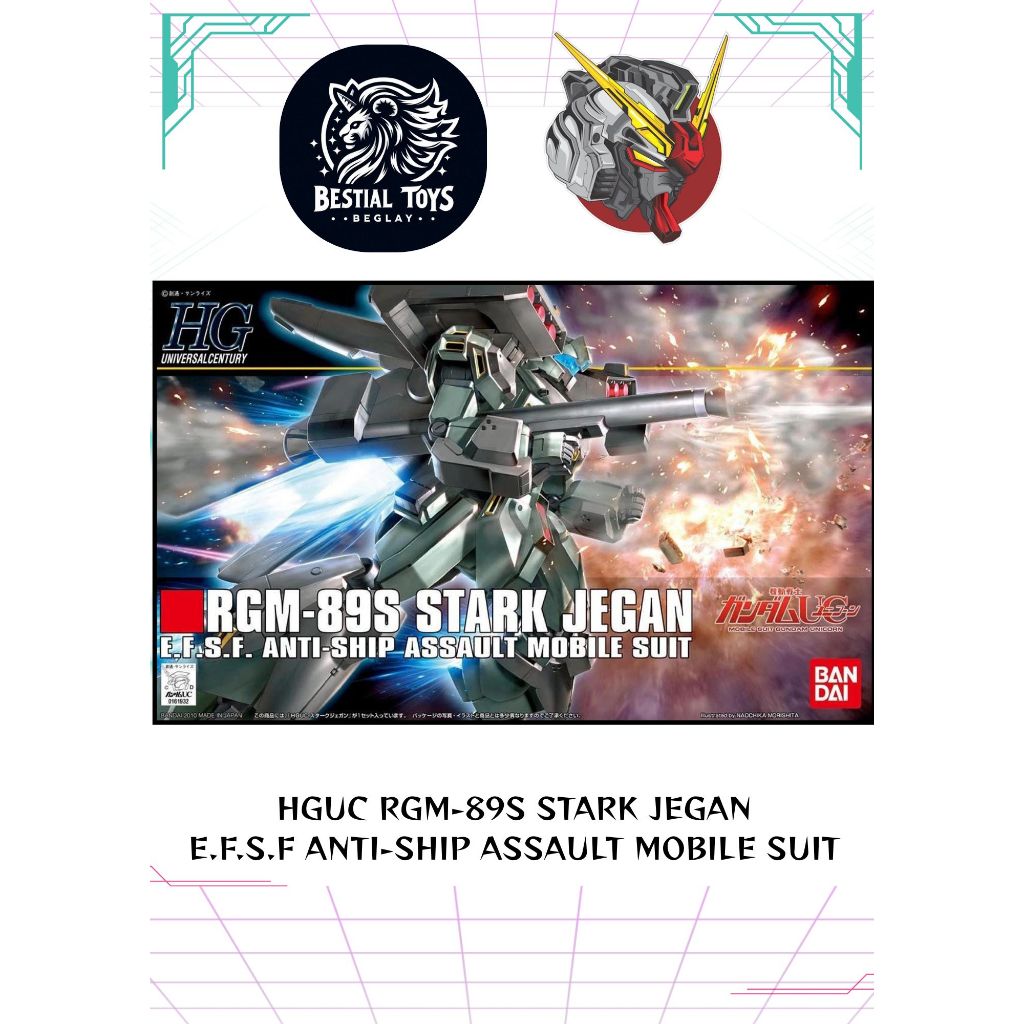 HGUC RGM-89S STARK JEGAN HG 1/144 BANDAI