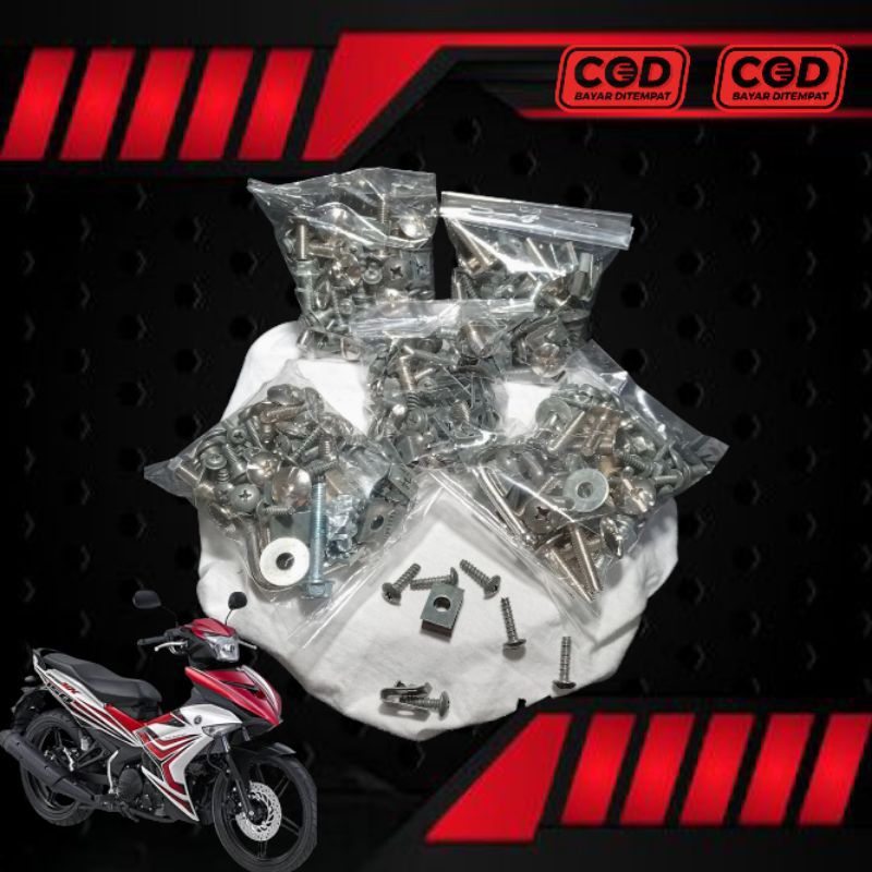 COD Baut Full Body Jupiter MX 150 / Baut Fullset body halus body kasar Yamaha Jupiter MX king 150