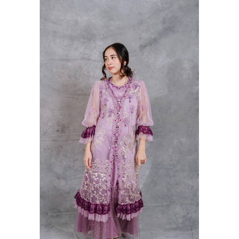 Zahra Outer Brukat | Outer Tile Garden | Dress Outer Pesta | Outer Kondangan Mewah