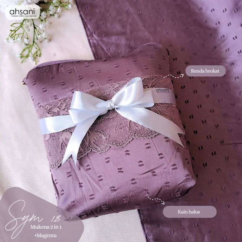 Mukena Ahsani Sym18 Satin Silk 3D Lembut