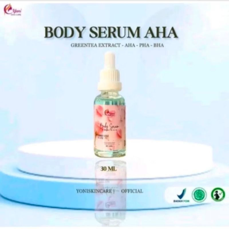 YONI SKIN CARE - PAKET Hemat bundling  ISI 5 PCS BODY SERUM AHA | INFUS PUTIH DNA SALMON  30 ML | S 