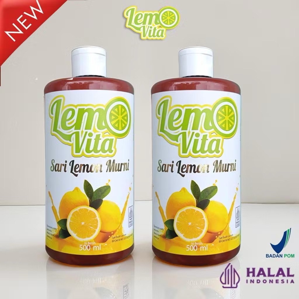 

LEMOVITA FRESH SARI LEMON 250ml 100% Halal JUS MURNI DIET BPOM