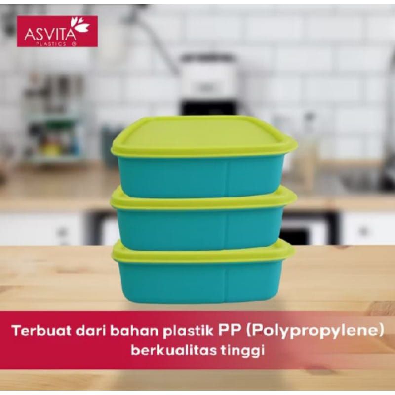 Lindy Lunch Box Sekat 3 small LLB 157 / lunch Box Lindy sekat 4 Large LLB 158 Asvita