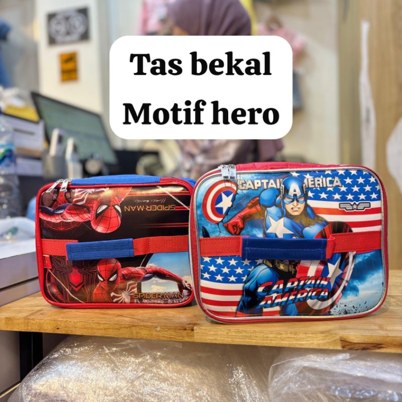 Tas bekal anak karakter cowok cewek