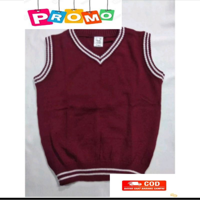 vest Rajut Anak Sekolah pria wanita rompi dewasa