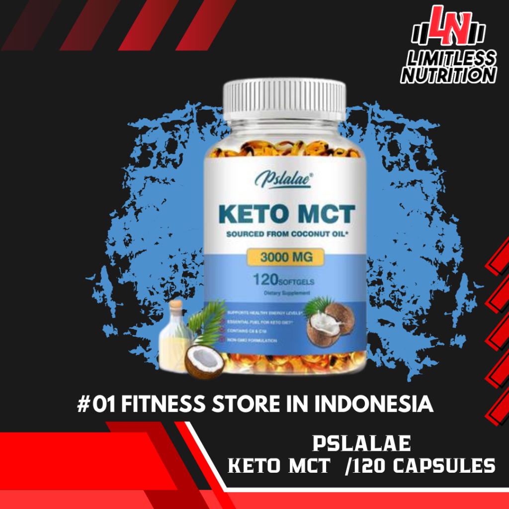 Pslalae USA Keto Mct oil 3000mg - 120 Capsules Essential fuel for keto diet