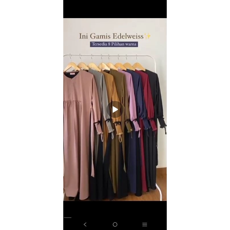 Gamis Edelweiss Alfi Huraiyah Preloped