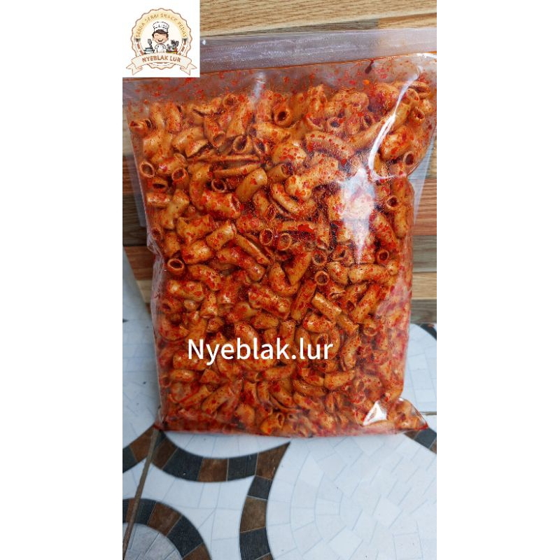 

Makaroni bantet pedas daun jeruk renyah gurih 500gr.