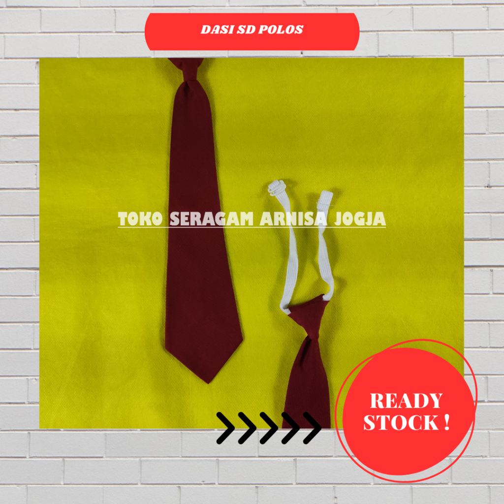 [MURAH] Dasi SD Polos / Dasi SD Tanpa Logo / Dasi SD Instan / Dasi SD Karet