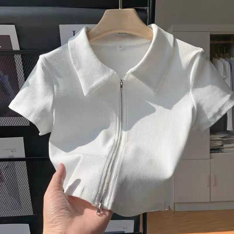 FC-CROPTOP RAJUT-Kardigan Rajut Lengan Pendek Wanita-Atasan Rajut Lengan Pendek Wanita Gaya Korea