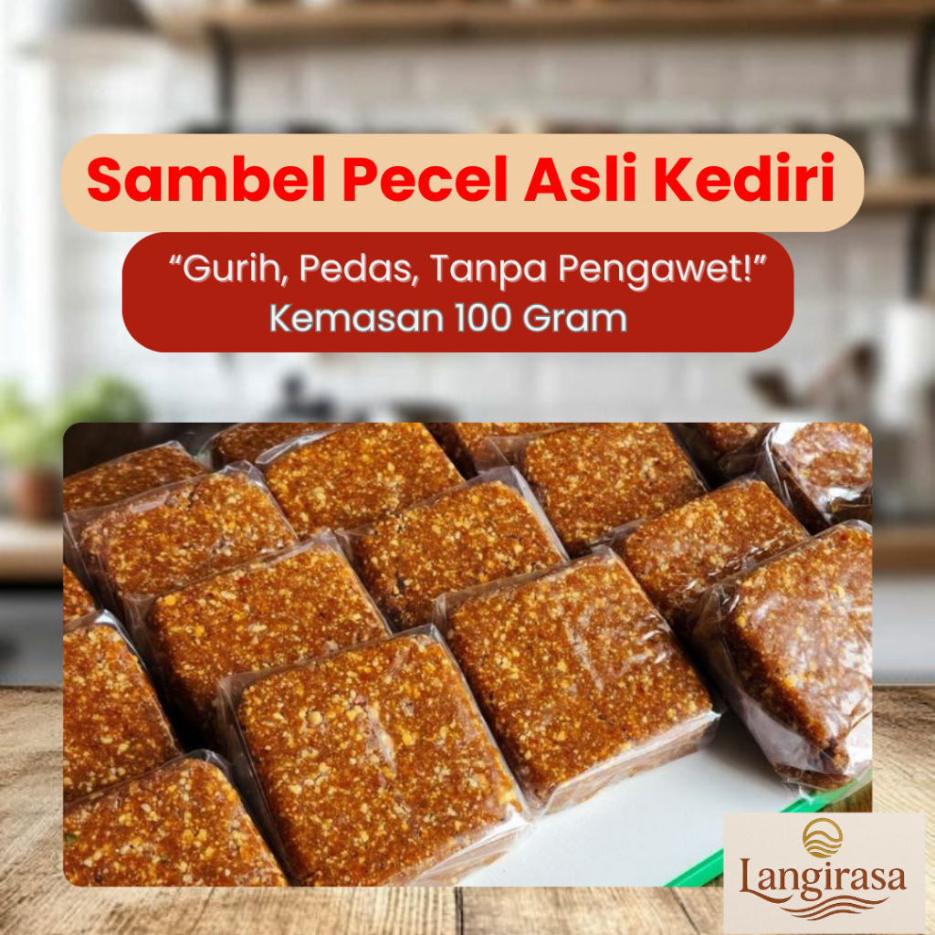 

Sambel Pecel Original Khas Kediri - Kemasan 100 gram | Tanpa pengawet dan halal