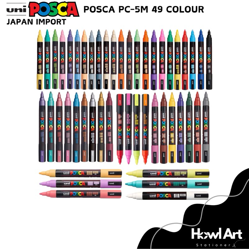 

UNI Posca PC-5M 49 Colour Paint Acrylic Marker Japan Import