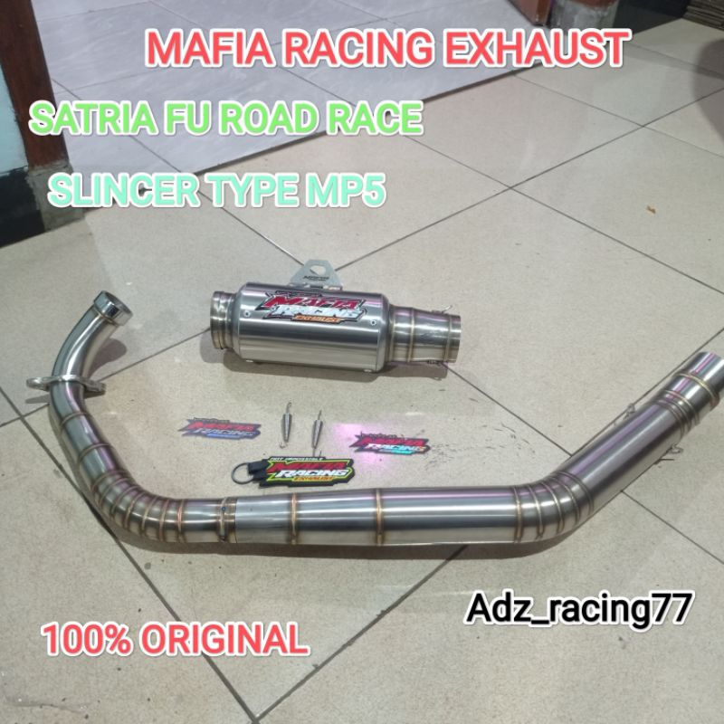 KNALPOT MAFIA RACING EXHAUST FULLSET FOR SATRIA FU ROAD RACE SLINCER MP5 100% ORIGINAL