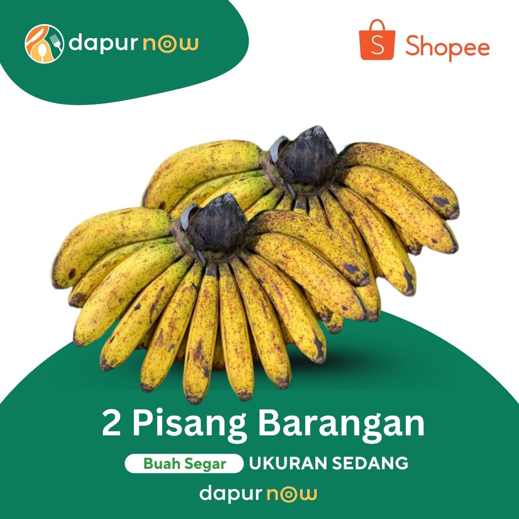 

PISANG BARANGAN 2 SISIR UKURAN SEDANG - BUAH SEGAR DAPURNOW