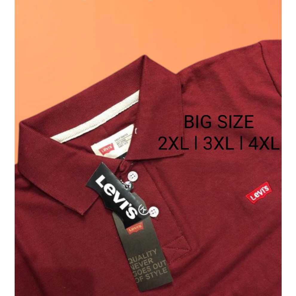Kaos kerah T-ShirtJUMBO 2XL 3XL 4XL dewasa quality premium / kaos kerah pria lengan pendek jumbo imp