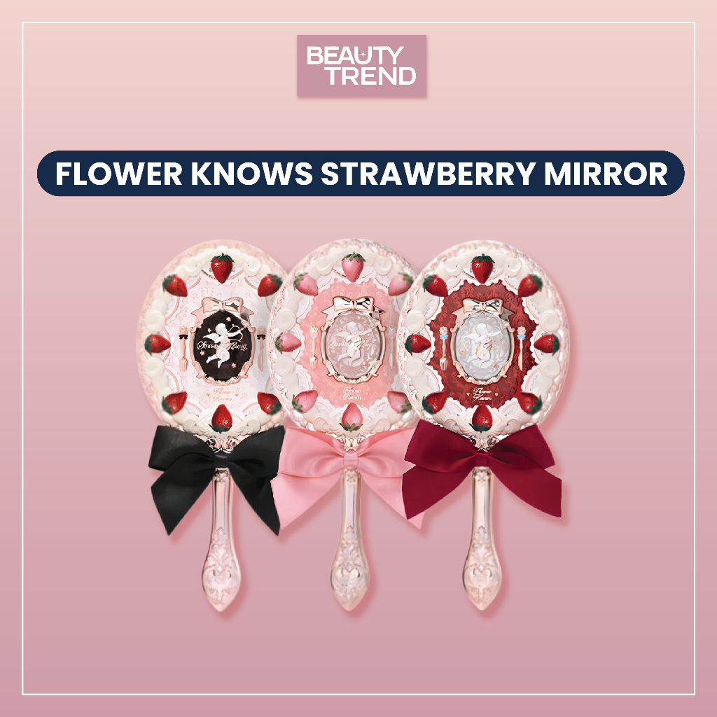 [READY ORI] Flower Knows Mirror Flower Knows Strawberry Cupid Hand Mirror Flower Knows Makeup