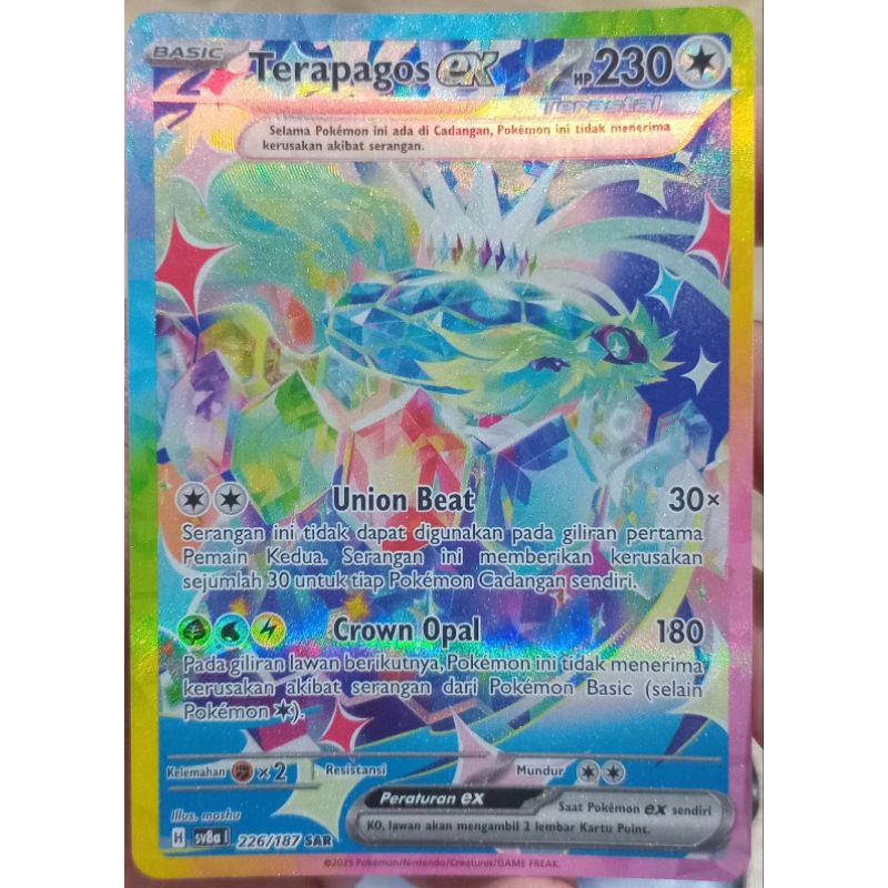 KARTU POKEMON TERAPAGOS ex SAR INDONESIA HOLO