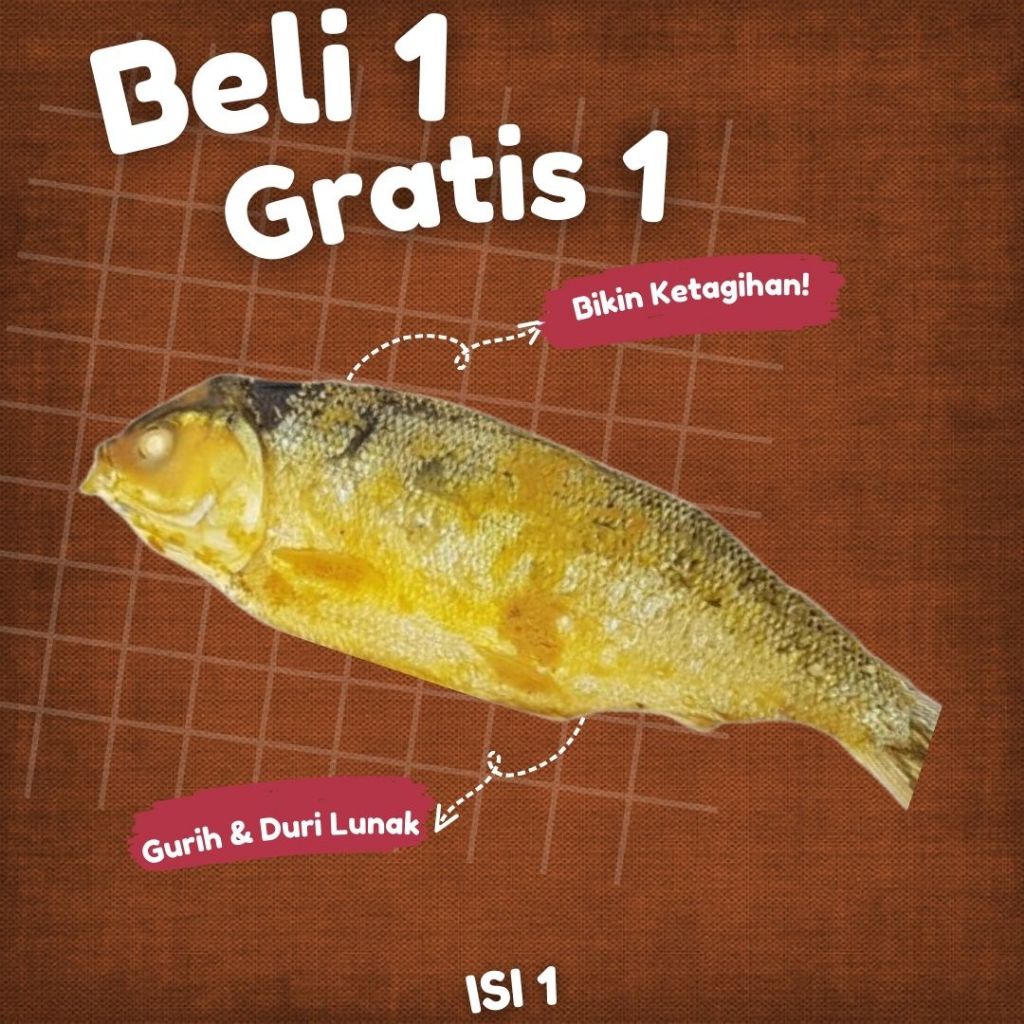 

Beli 1 gratis 1 Ikan Bandeng Presto Sedulur Duri Lunak isi 1jumbo Vacum
