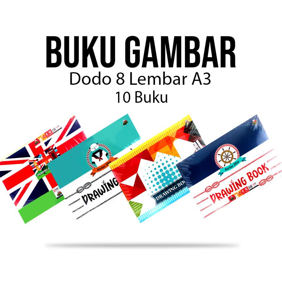 

1pcs Buku Gambar A3 DODO 1pack Drawing Book A3 DODO KODE K5B3