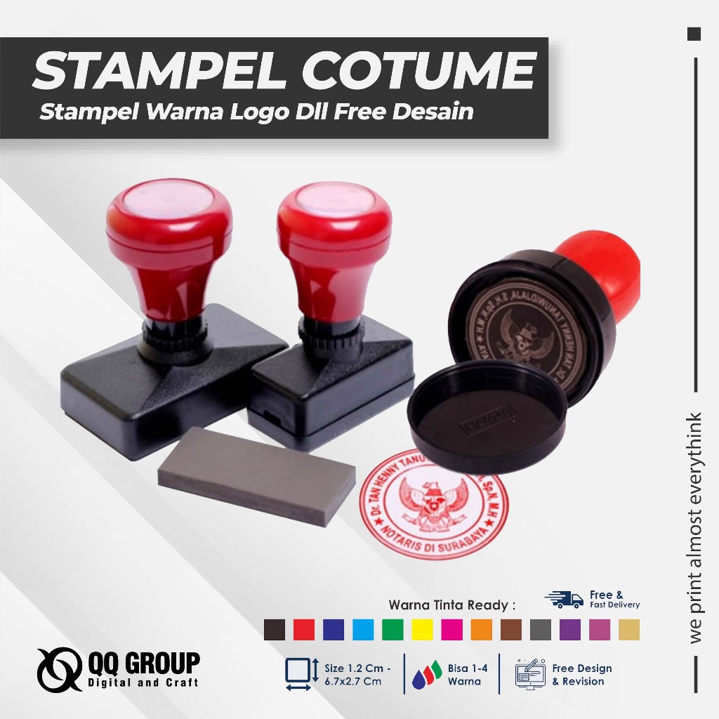 

Stampel Warna Custom Logo Tulisan Free Desain Pilihan Warna Lengkap