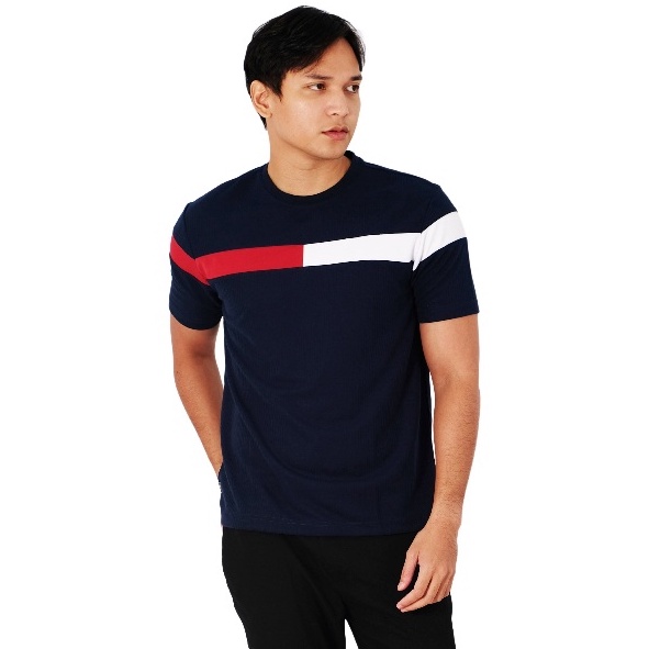 Limited POSHBOY TShirt Navy  Kaos Lengan Pendek Pria Kombinasi