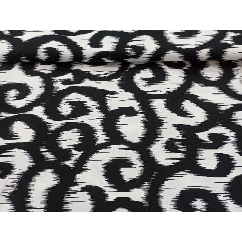 Bahan Kain Katun Rayon Garment Motip Abstrak