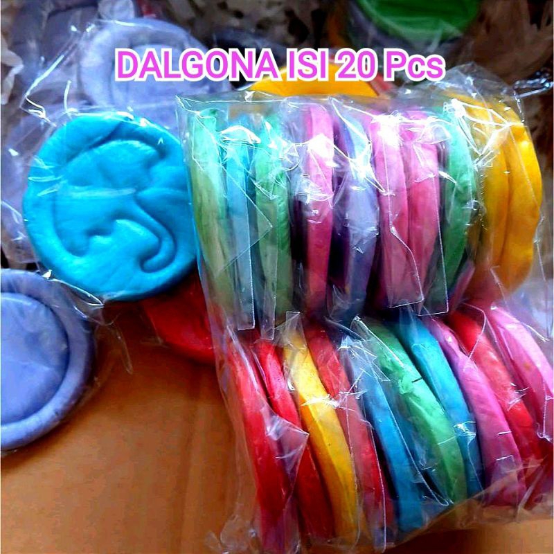 

DALGONA RAINBOW ISI 20 pcs