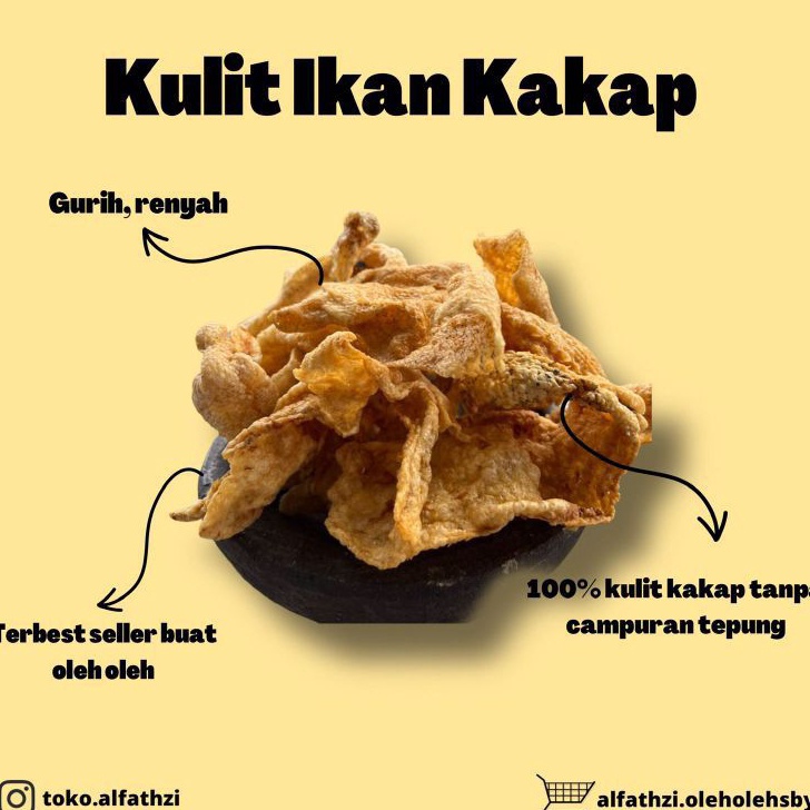 

Cod OlehOleh Surabaya Krupuk Kulit Ikan Kakap 25gr Asli