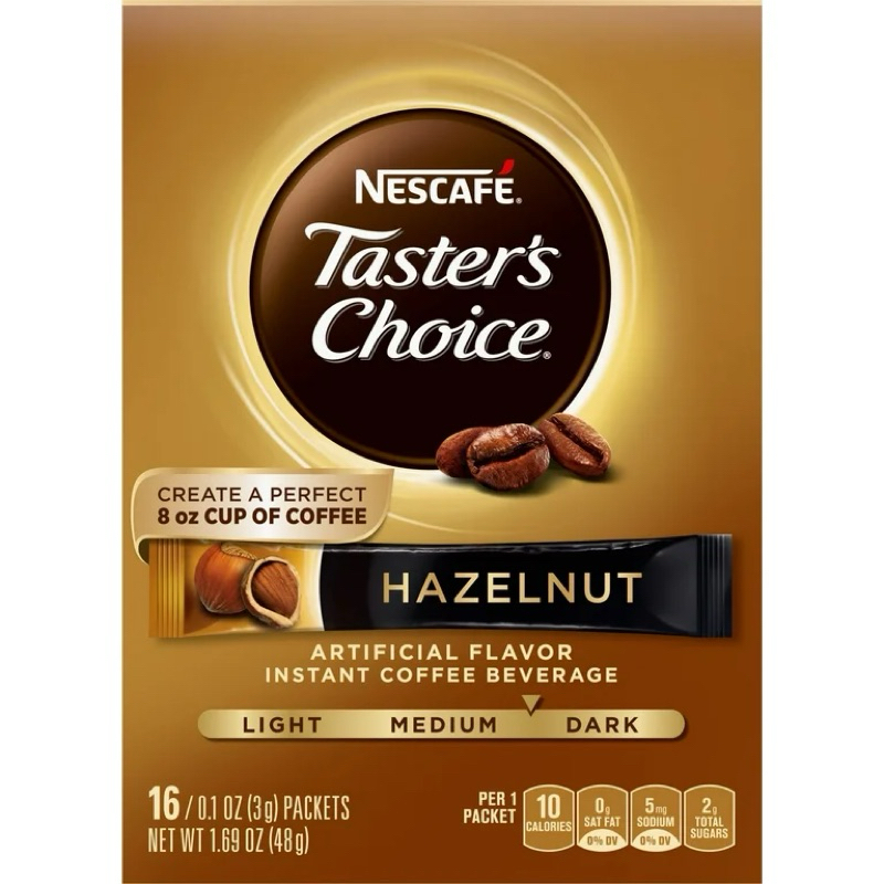

Nescafe Taster’s Choice Hazelnut Flavored Instant Coffee