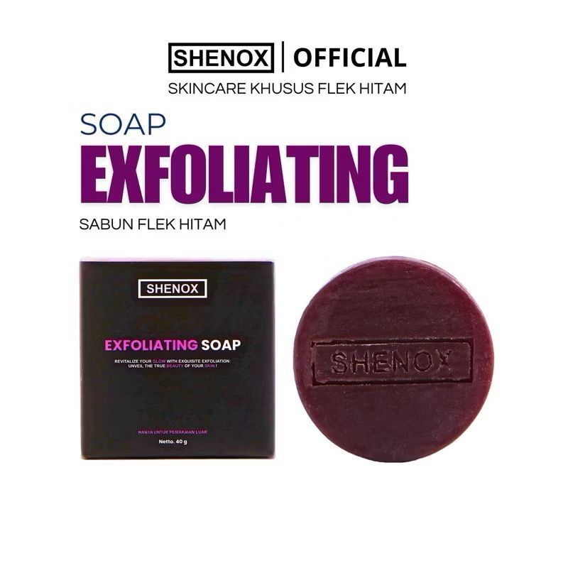 Exfoliating Soap Shenox Skincare Sabun Flek Hitam  Sabun Pengelupasan Flek Hitam Membandel