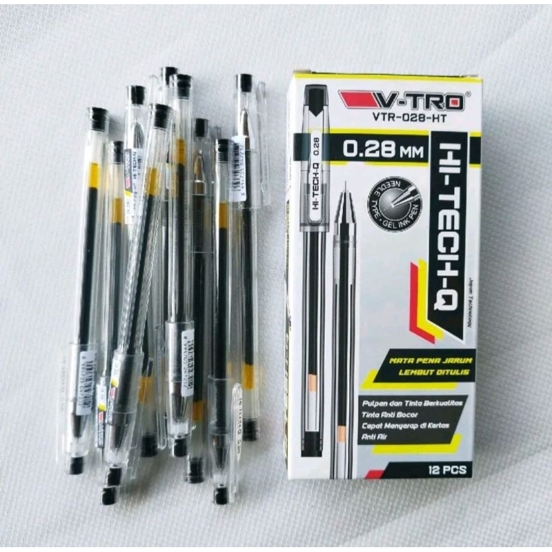 

Pulpen/ Bolpen/ Pen Gel Hi-Tech 0,28 V-TRO ( 12pcs )