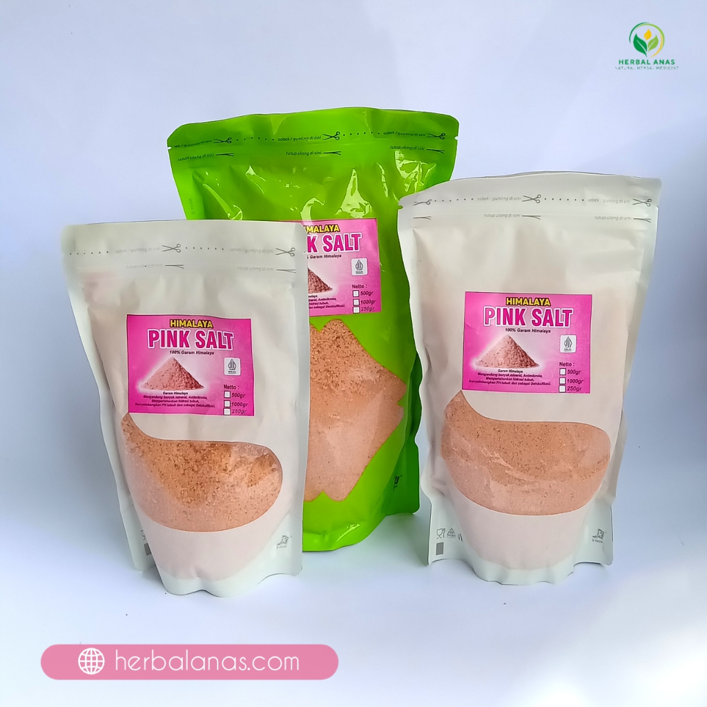 

Garam Himalaya Original Asli Organik Garem Mpasi 1 Kg 500 Gram 250 gr Halus Pure 100% Ori Pink Salt