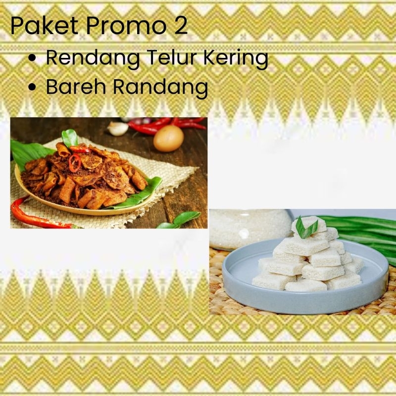 

Paket Promo 2 Makanan Kering Home Made Khas Padang