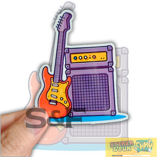 

Stiker Sticker Pack Vinyl Laminasi GUITAR PLUS MINI AMPLI