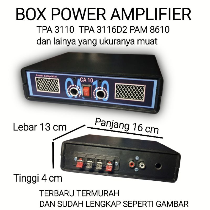 BOX POWER AMPLIFIER CA 10  BOX X8 BOX TPA 3116D2 BOX TPA 3110