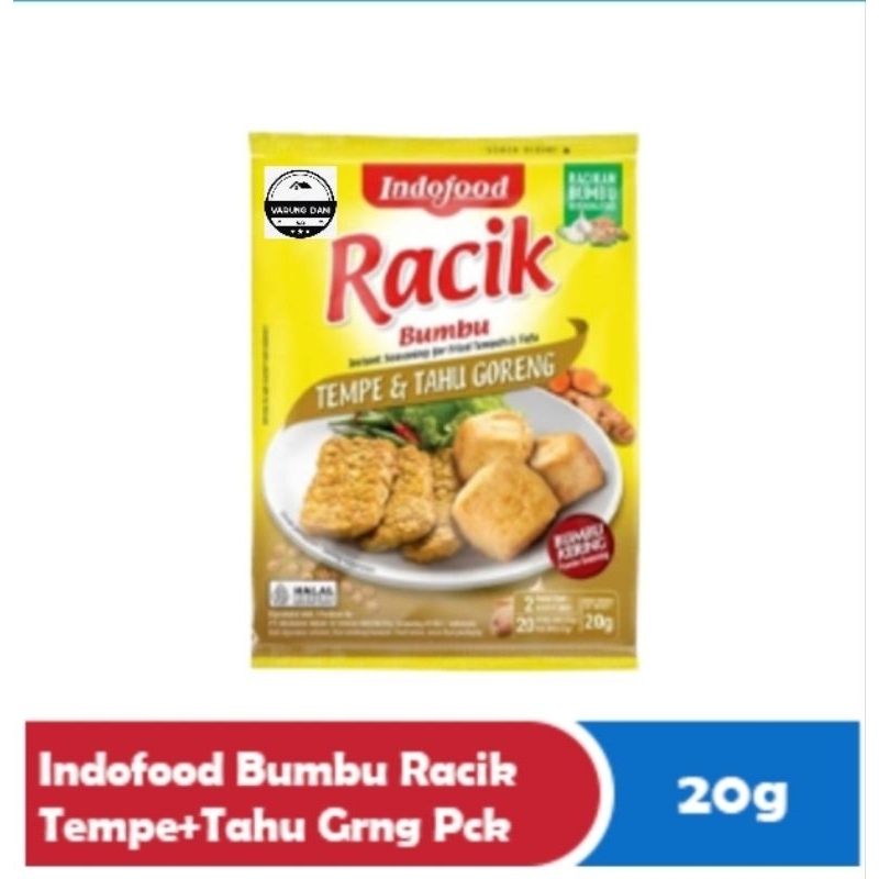 

Bumbu Racik Tempe & Tahu Goreng Bumbu Bubuk Dapur Instan Masak Tempe dan Tahu Goreng pck 20g