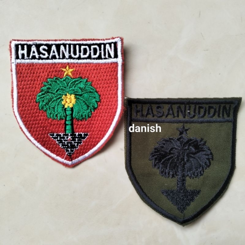 BET BORDIR LOGO LAMBANG PDH PDL KODAM XIV HASANUDDIN