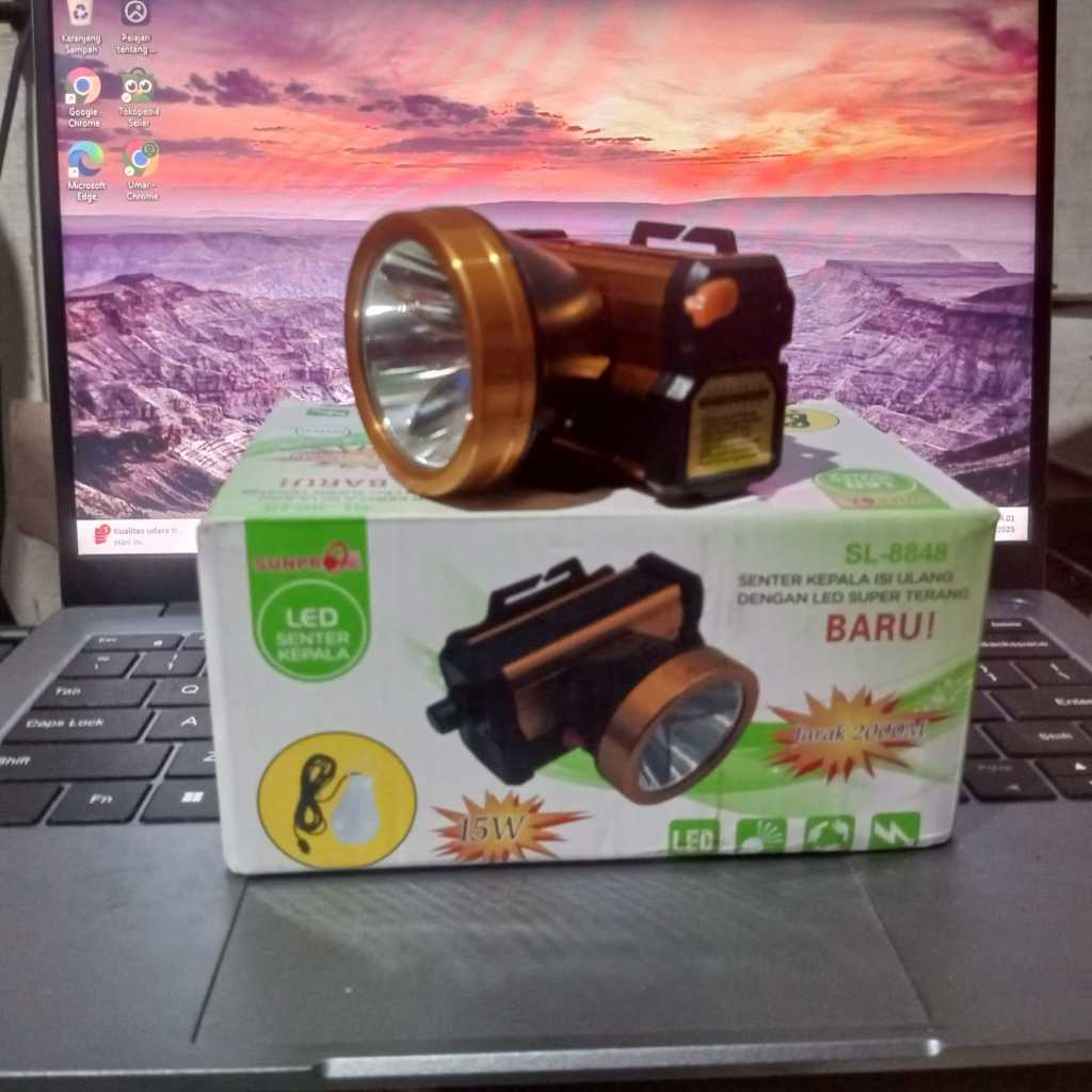Senter kepala/headlampu/model random senter kepala SUNPRO