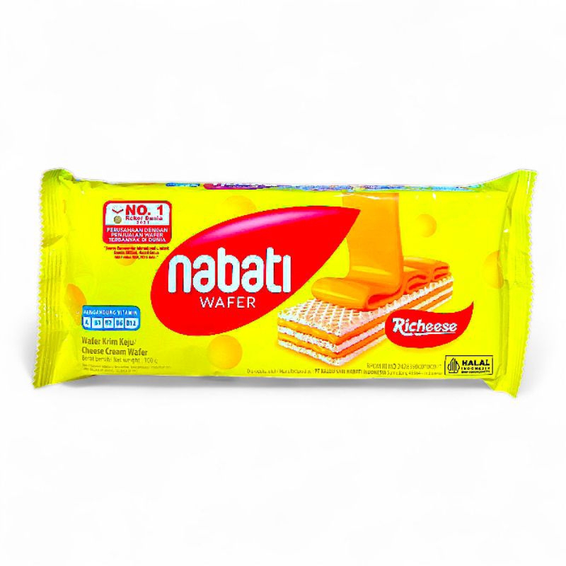 

[BELI BANYAK MAKIN MURAH] RICHEESE NABATI WAFER KEJU 100 Gram: Renyah, Lumer, Ngeju Maksimal! Wafer Garing Krim Keju Melimpah Bikin Susah Move On