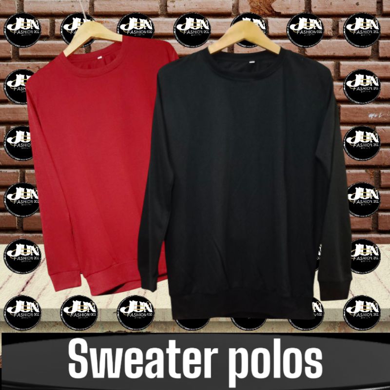Sweater keren  Basic Polos Pria Wanita