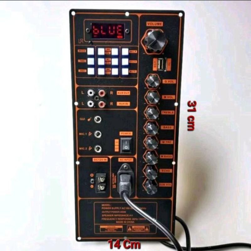 [Ready, Siap Kirim] POWER Mesin Speaker Aktif Subwoofer Karaoke Portable Profesional Kit Amplifier