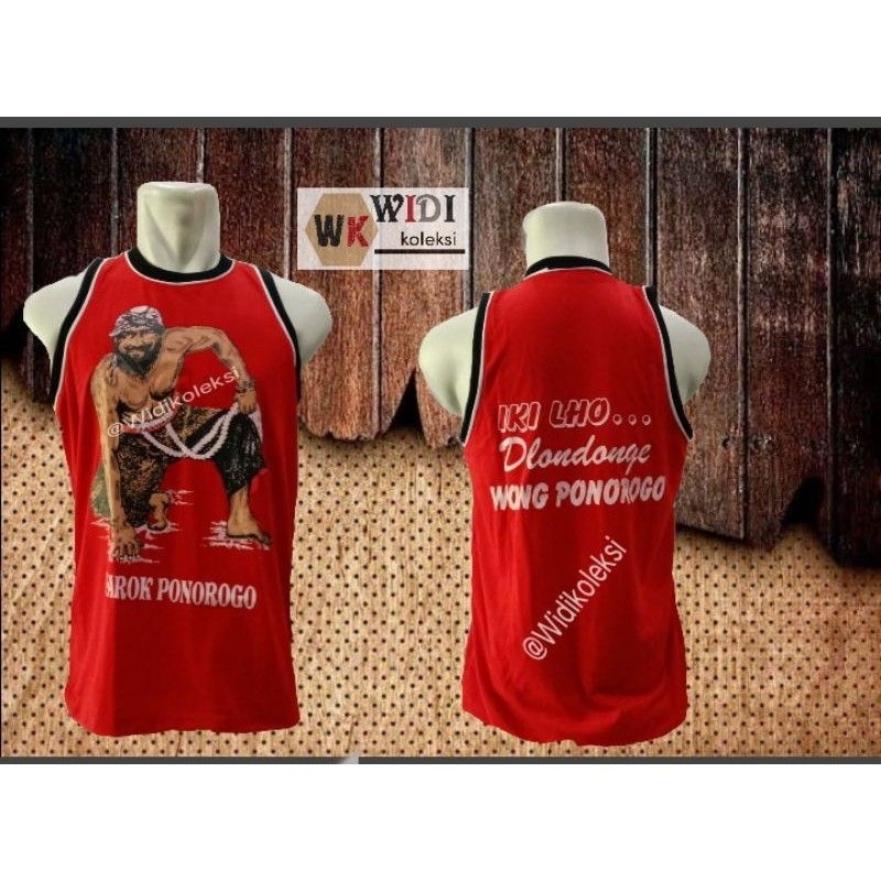 Kaos singlet warok Ponorogo/kaos singlet bujang ganong Ponorogo /KAOS SINGLET/SINGLET REOG PONOROGO