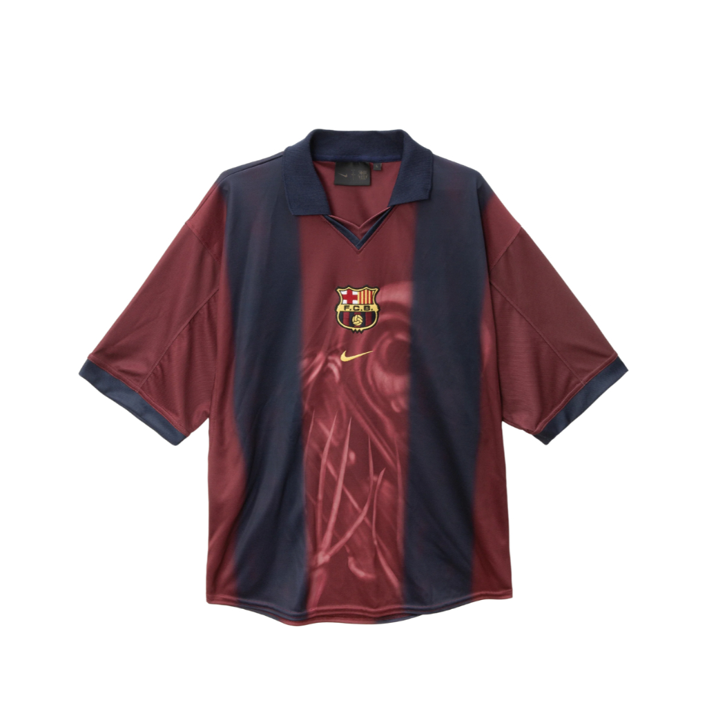CJ X NIKE X FC BARCELONA RETRO 2000/01 HOME SKELETON JERSEY