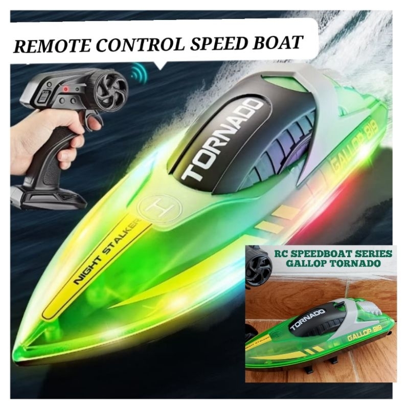 RC SPEEDBOAT REMOTE CONTROL MAINAN KAPAL PENGENDALI JARAK JAUH LENGKAP SIAP PAKAI Kontrol Toys Gallo