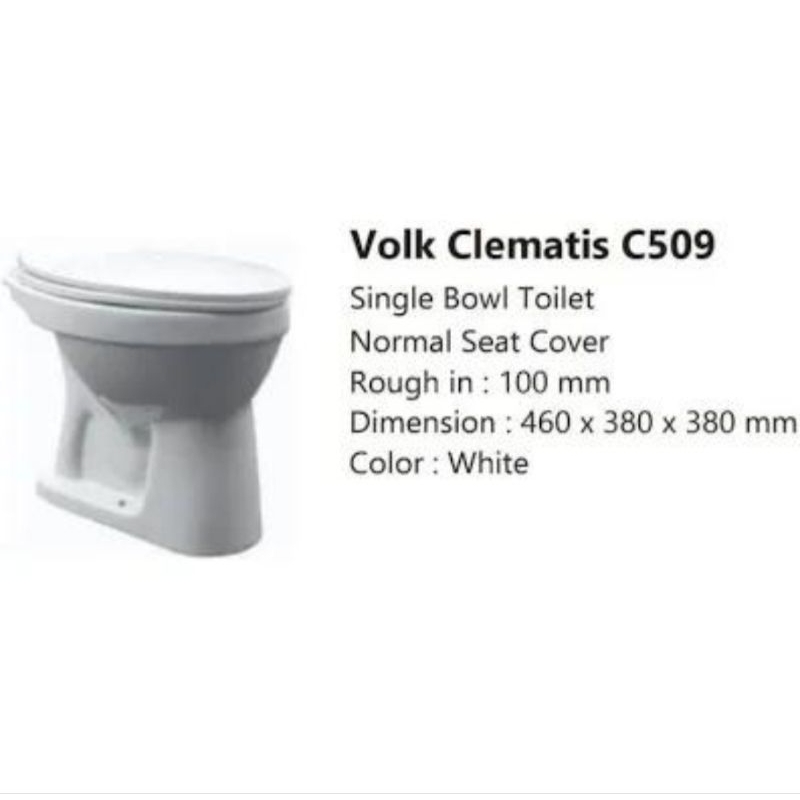 Kloset Duduk Siram Volk Tipe C507