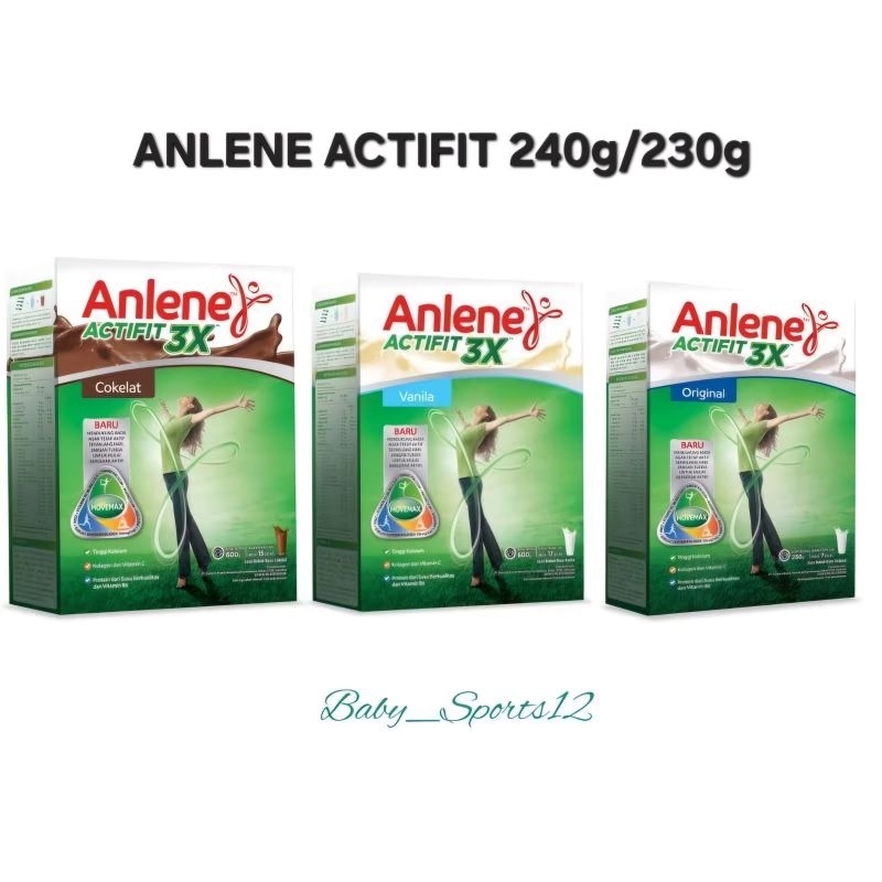

Anlene Actifit 3X Formula Kemasan 240g/230g