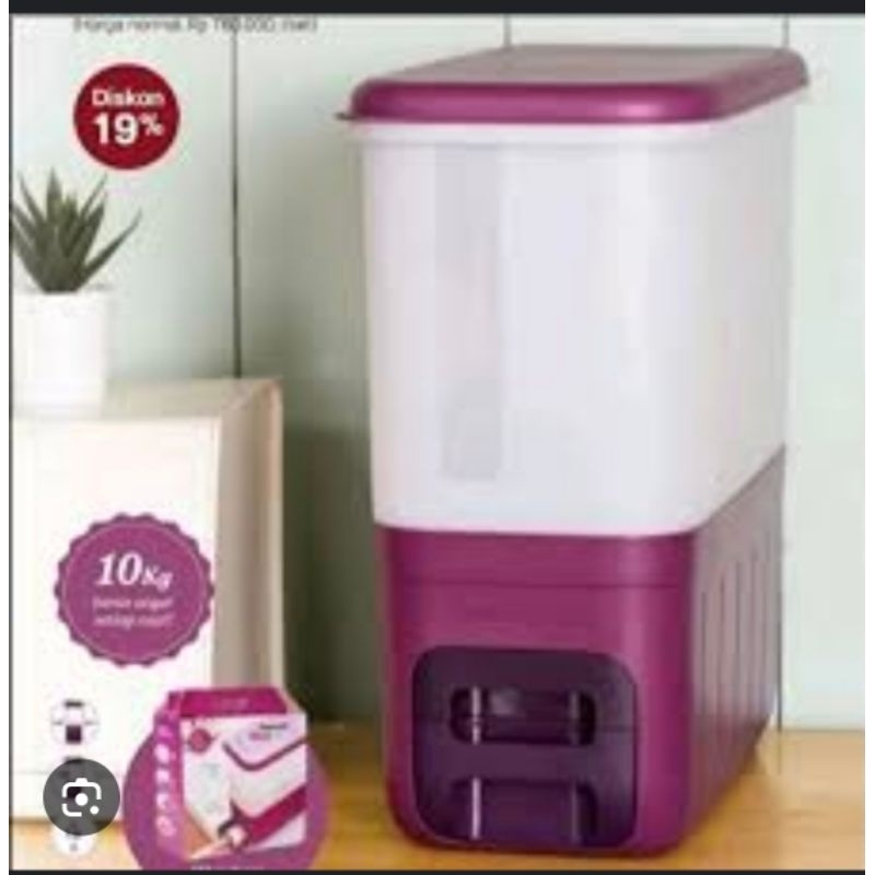 Rice Smart 10 KG Tupperware wadah tempat beras CUCI GUDANG