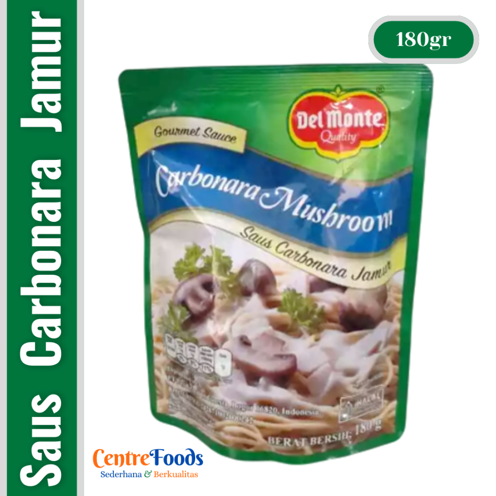 

Saus Carbonara Jamur - Carbonara Mushroom Sauce DEL MONTE | 180gr [ Harga Per BKS ]