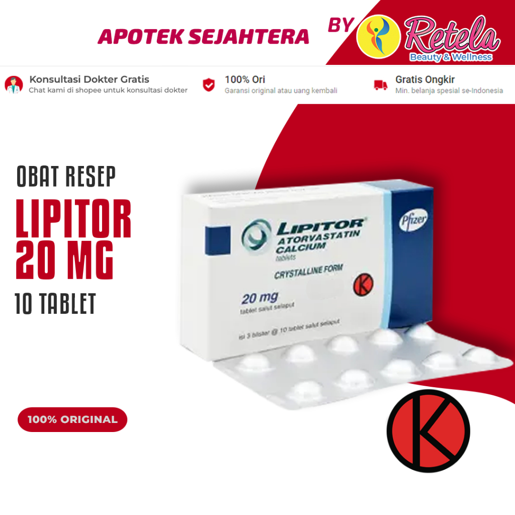 Lipitor 20 mg 10 Tablet